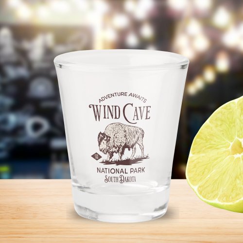 Wind Cave National Park South Dakota Since 1903 Shot Glass