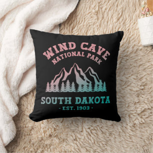 Wind Cave National Park South Dakota Throw Pillow