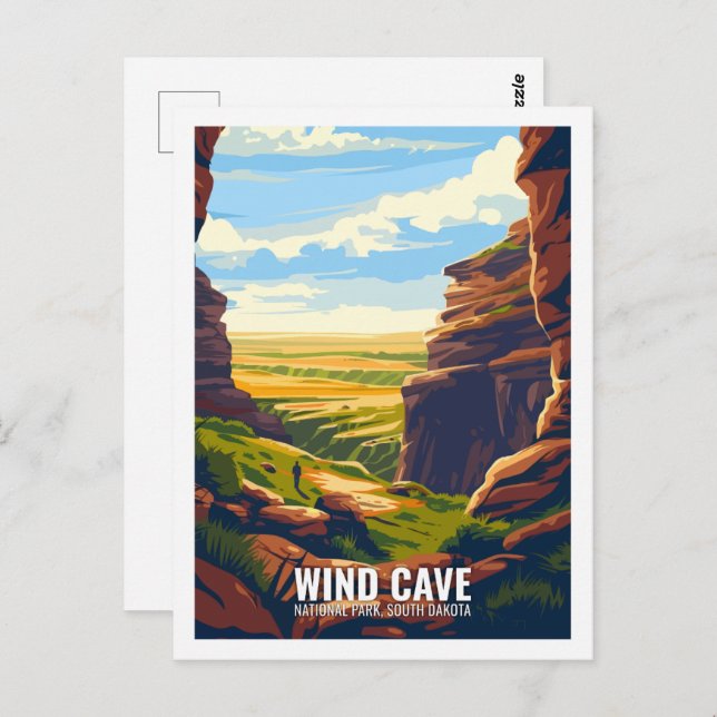 Wind Cave National Park South Dakota USA  Postcard (Front/Back)