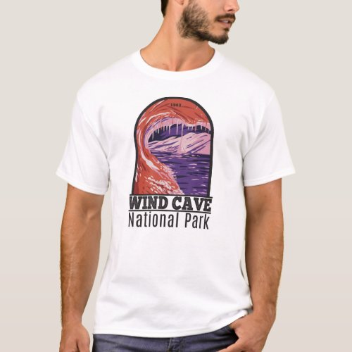 Wind Cave National Park South Dakota Vintage  T_Shirt