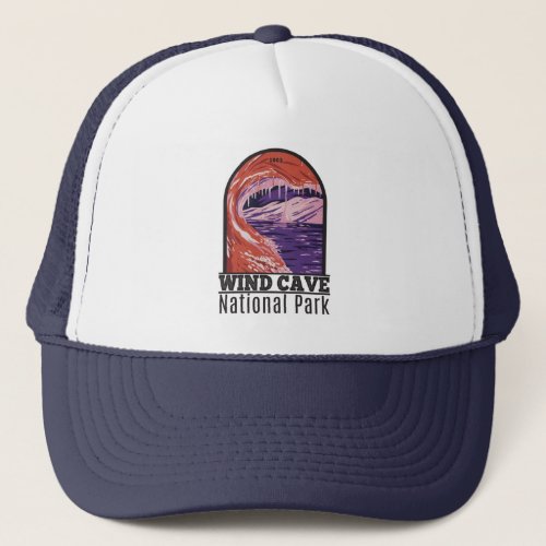 Wind Cave National Park South Dakota Vintage  Trucker Hat