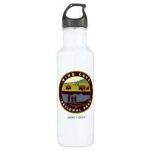 Wind Cave National Park Stainless Steel Water Bottle