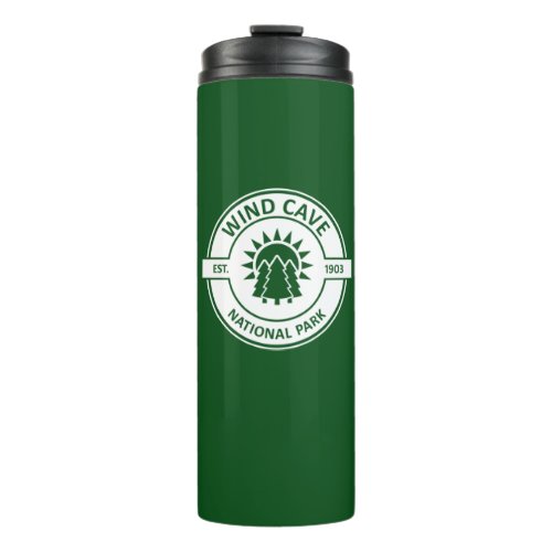 Wind Cave National Park Sun Trees Thermal Tumbler