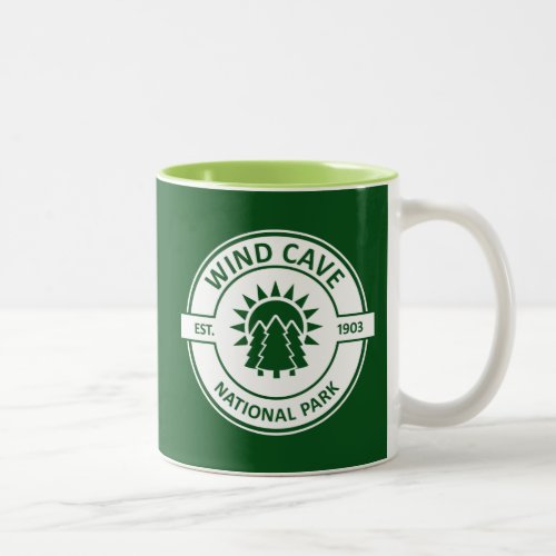 Wind Cave National Park Sun Trees Two_Tone Coffee Mug