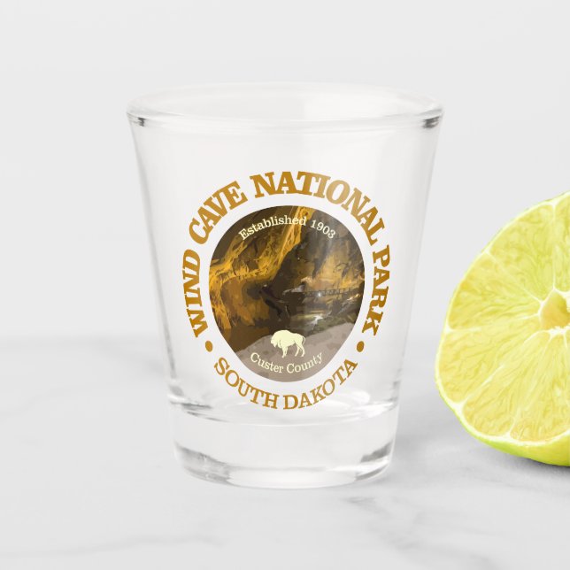 Wind Cave (NP2) Shot Glass (Front)