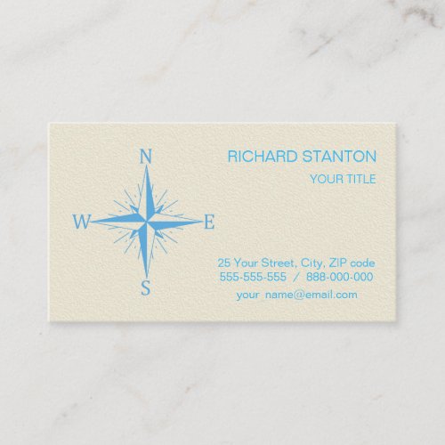 Wind compass business card