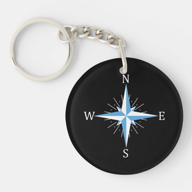 Wind compass keychain (Front)