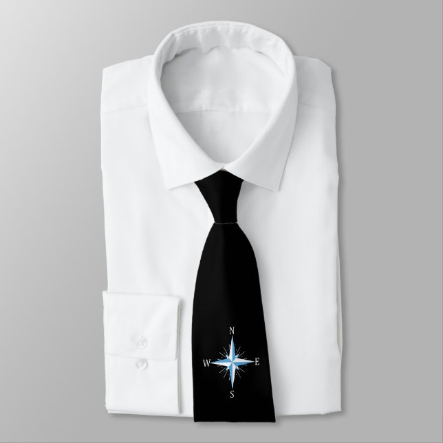 Wind compass neck tie (Tied)
