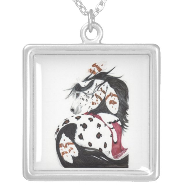 Wind Dancer Silver Plated Necklace (Front)