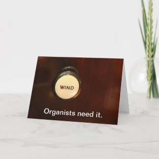 Wind drawstop blank greeting card