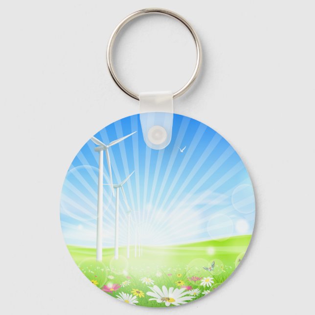 Wind Farm Keychain (Front)