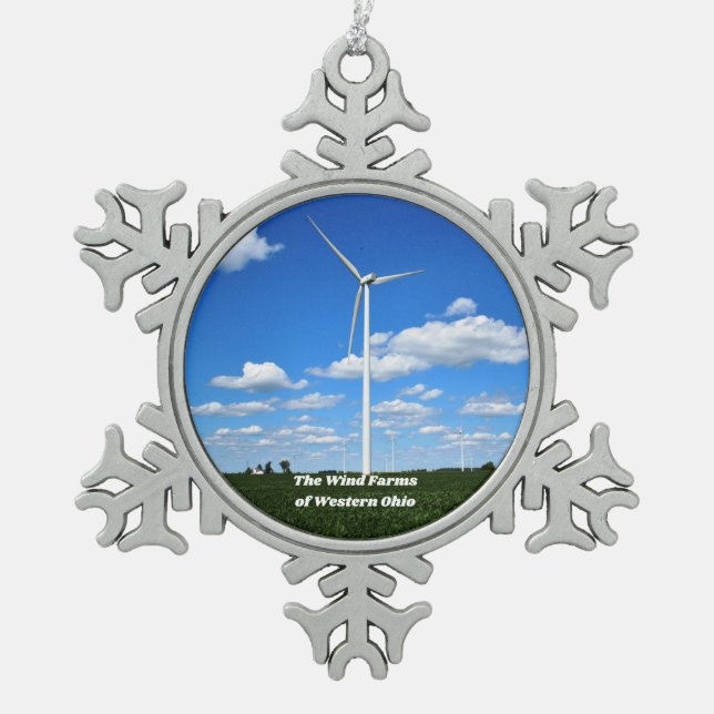 Wind Farms of Ohio Christmas Ornament (Front)