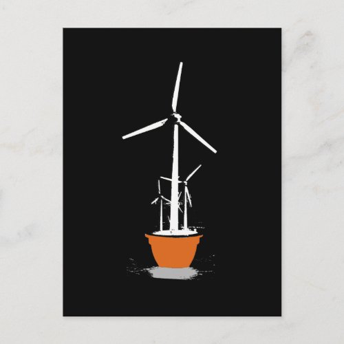 Wind Flower Power Postcard