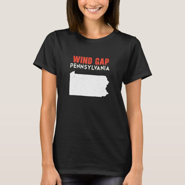 Wind Gap Pennsylvania USA State America Travel T-Shirt (Front)
