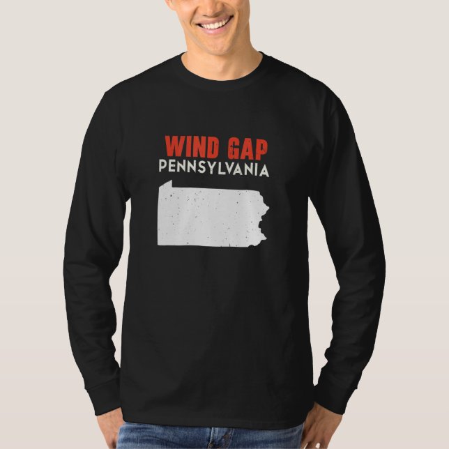 Wind Gap Pennsylvania USA State America Travel T-Shirt (Front)