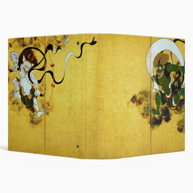 Wind god and Thunder god, Tawaraya Sotatsu 3 Ring Binder (Background)