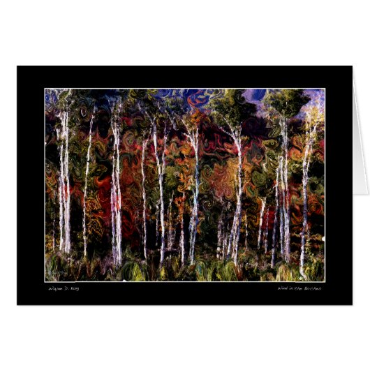Wind in the Birches Cards (Front Horizontal)