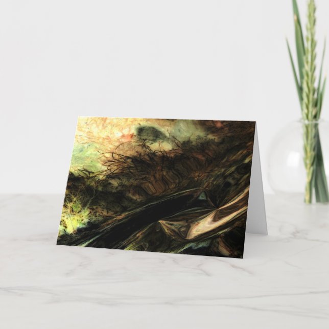 "Wind in the Grass" Digitally Transformed Meadow Card (Front)