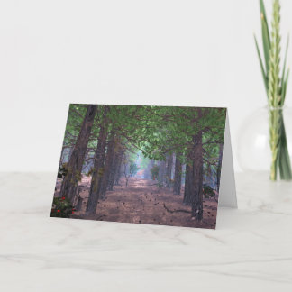 Wind in the Pines Christmas Card