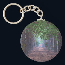 Wind in the Pines Keychain