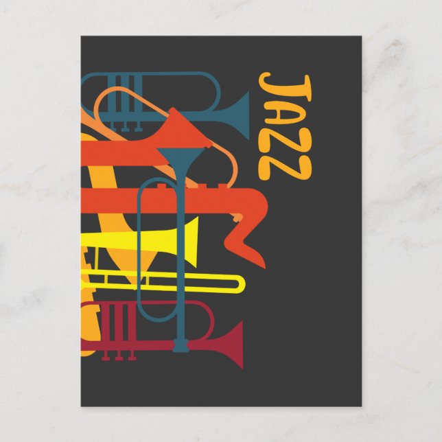 Wind Instrument Jazz Musician Trumpet Music Lover Postcard (Front)