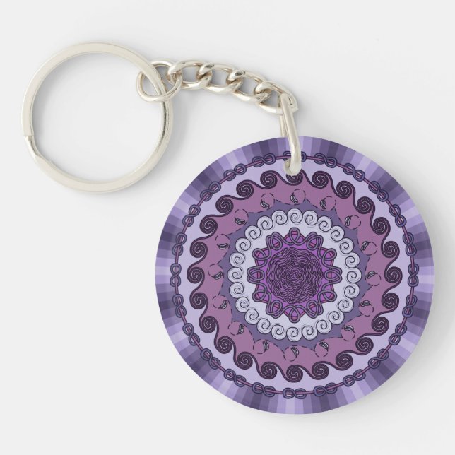 Wind Mandala Acrylic Keychain (Front)
