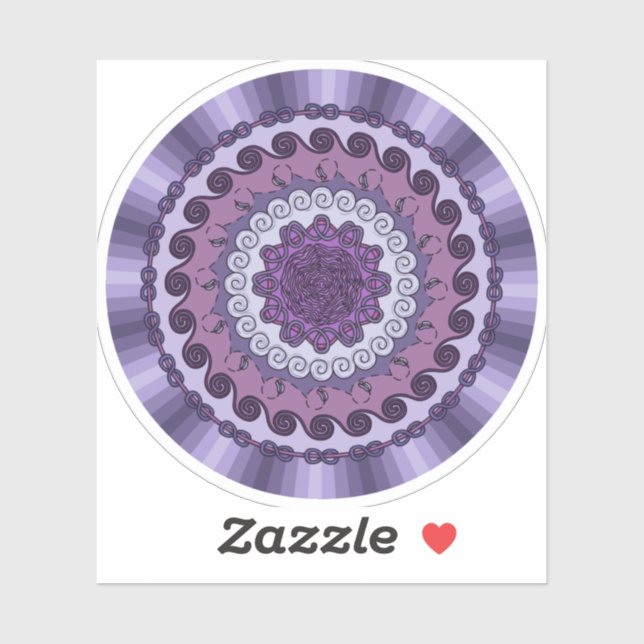 Wind Mandala Contour Sticker (Sheet)