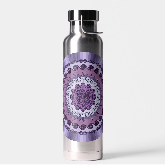 Wind Mandala Water Bottle (Left)