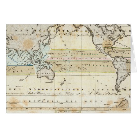 Wind Map of Earth Cards (Front Horizontal)