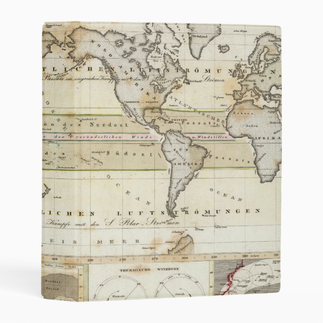 Wind Map of Earth Mini Binder (Front/Spine)
