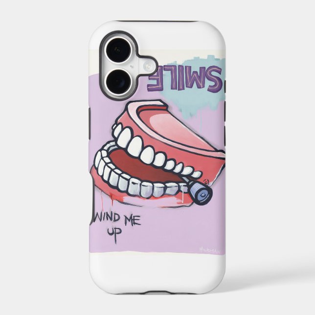 Wind me up chatter teeth toy iphone case (Back)