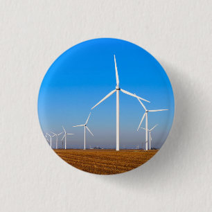 Wind Mill Landscape Button