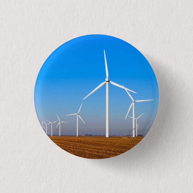 Wind Mill Landscape Button (Front)