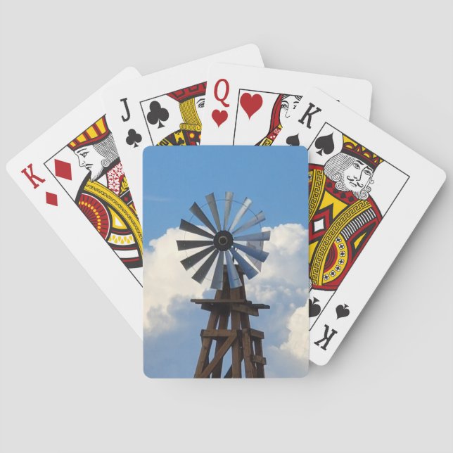 Wind Mill Photo Poker Cards (Back)