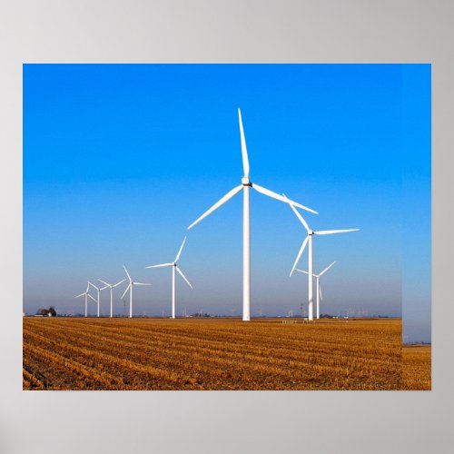 Wind Mill Turbines Poster