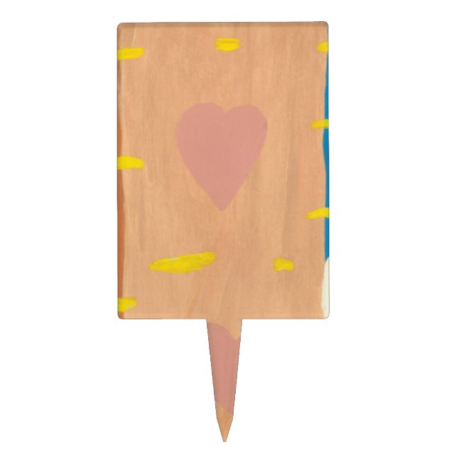 Wind of Love Cake Pick (Front)