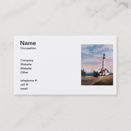 Wind Point Lighthouse Business Cards