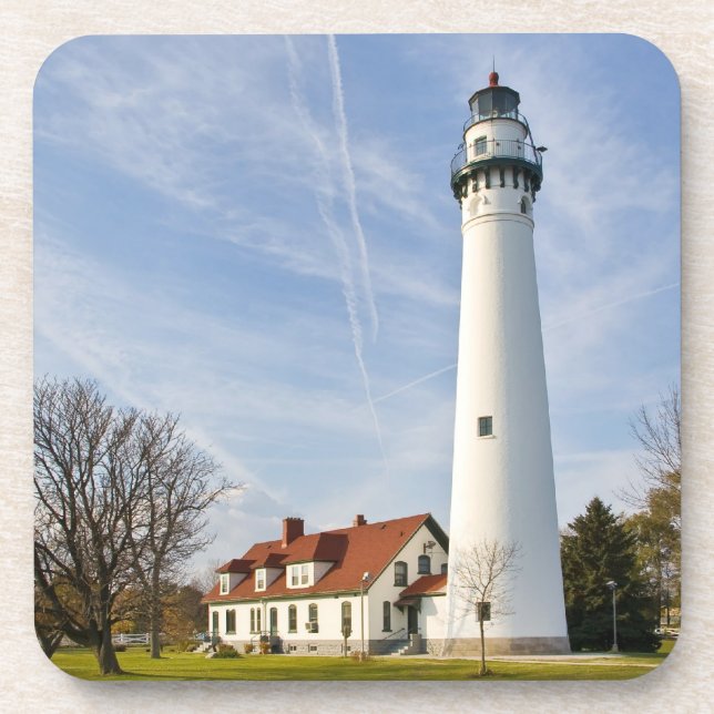 Wind Point Lighthouse Coaster (Front)