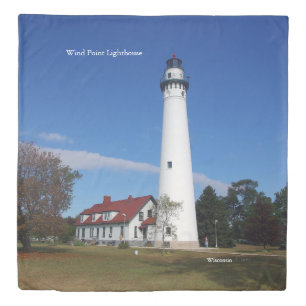 WInd Point Lighthouse Duvet Cover
