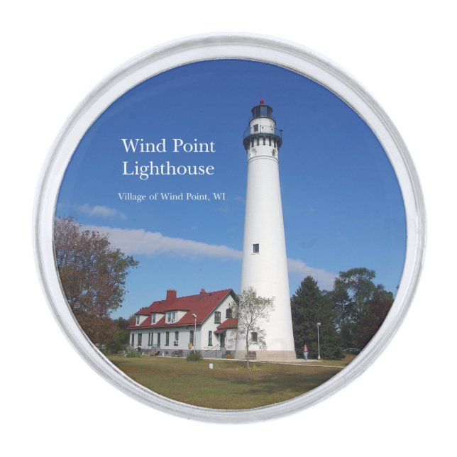 Wind Point Lighthouse lapel pin (Front)