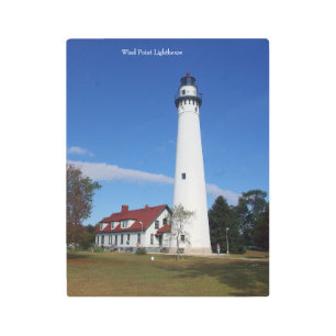 Wind Point Lighthouse metal wall art
