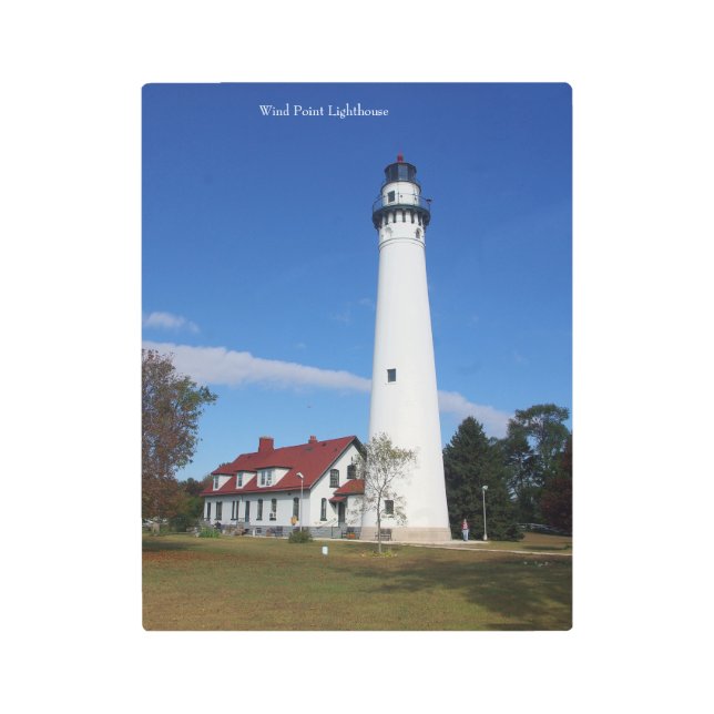 Wind Point Lighthouse metal wall art (Front)