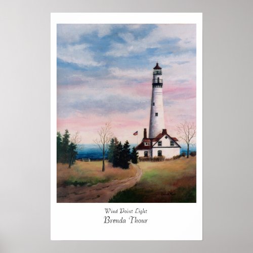 Wind Point Lighthouse Poster