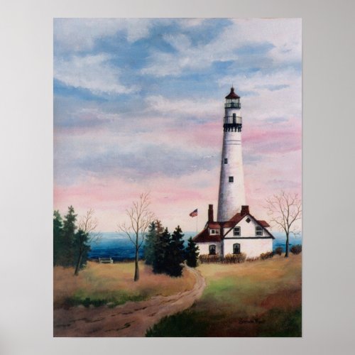 Wind Point Lighthouse Poster