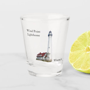 Wind Point Lighthouse shot glass