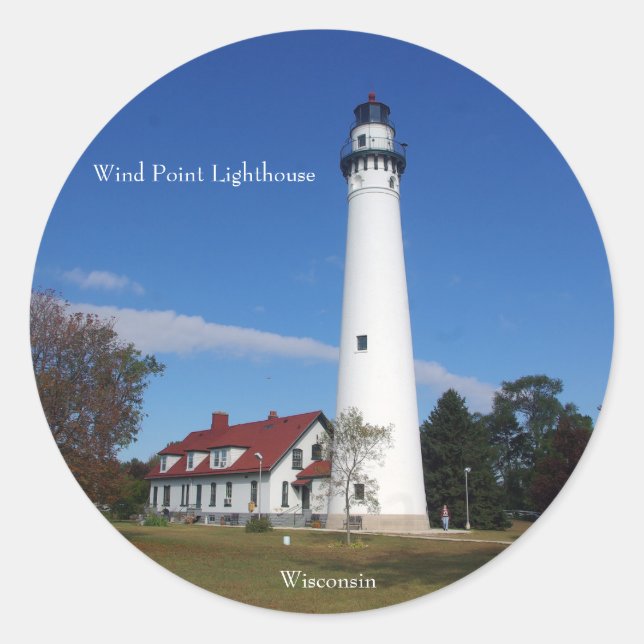 Wind Point Lighthouse sticker (Front)