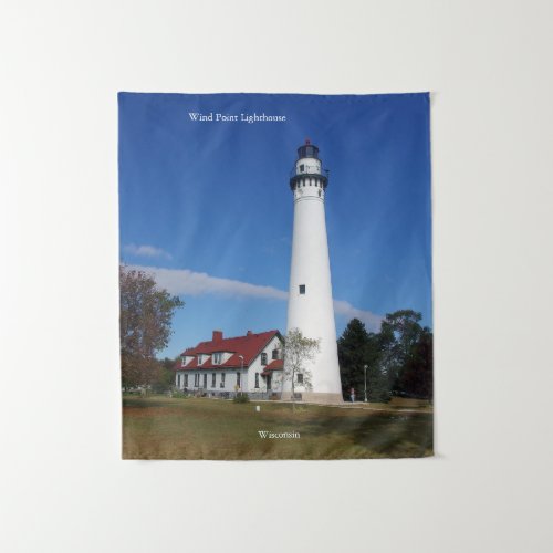 Wind Point Lighthouse tapestry