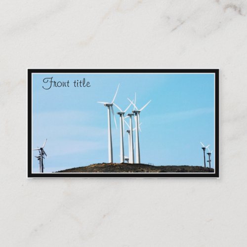 Wind Power 1 Business Card