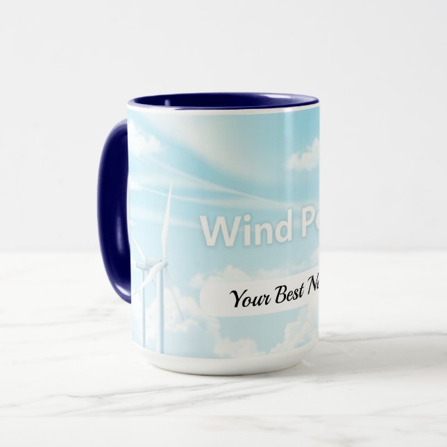 Wind Power Blade Mug (Front Left)