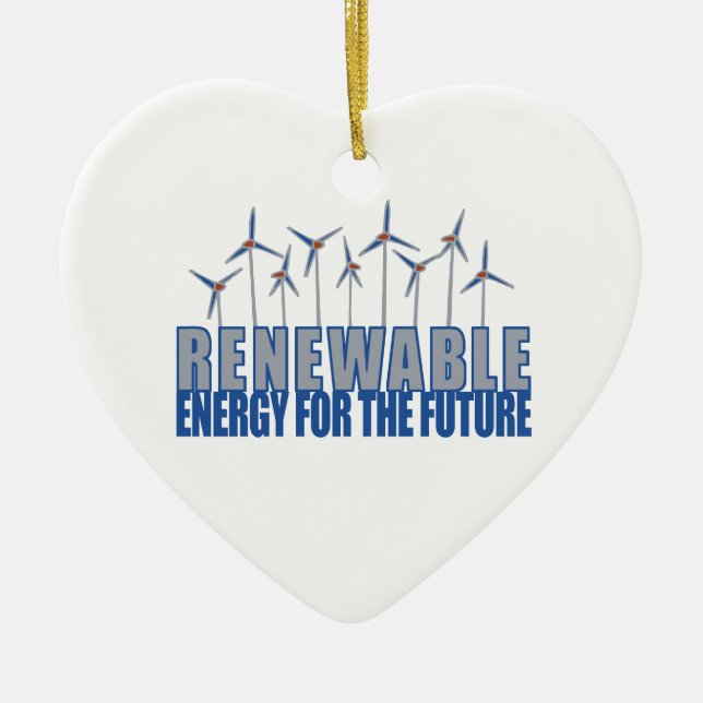 Wind Power Ceramic Ornament (Front)